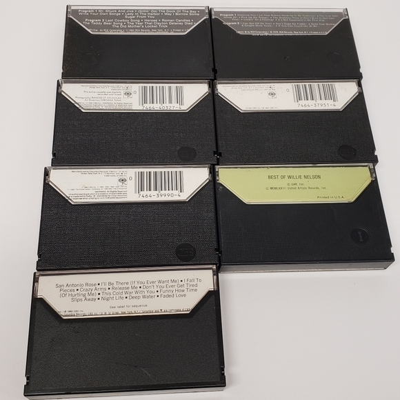 Willie Nelson Cassette Lot of 7 Vintage Music Tapes - Picture 3 of 11